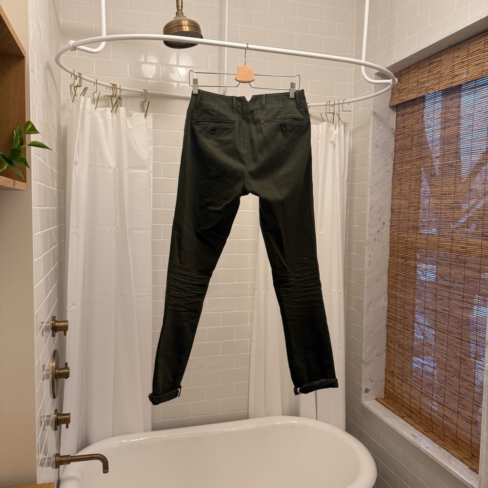 18waits olive pants - well worn